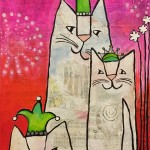 Donna Estabrooks - Party hats on party cats