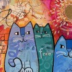 Donna Estabrooks - Happiness comes from cats